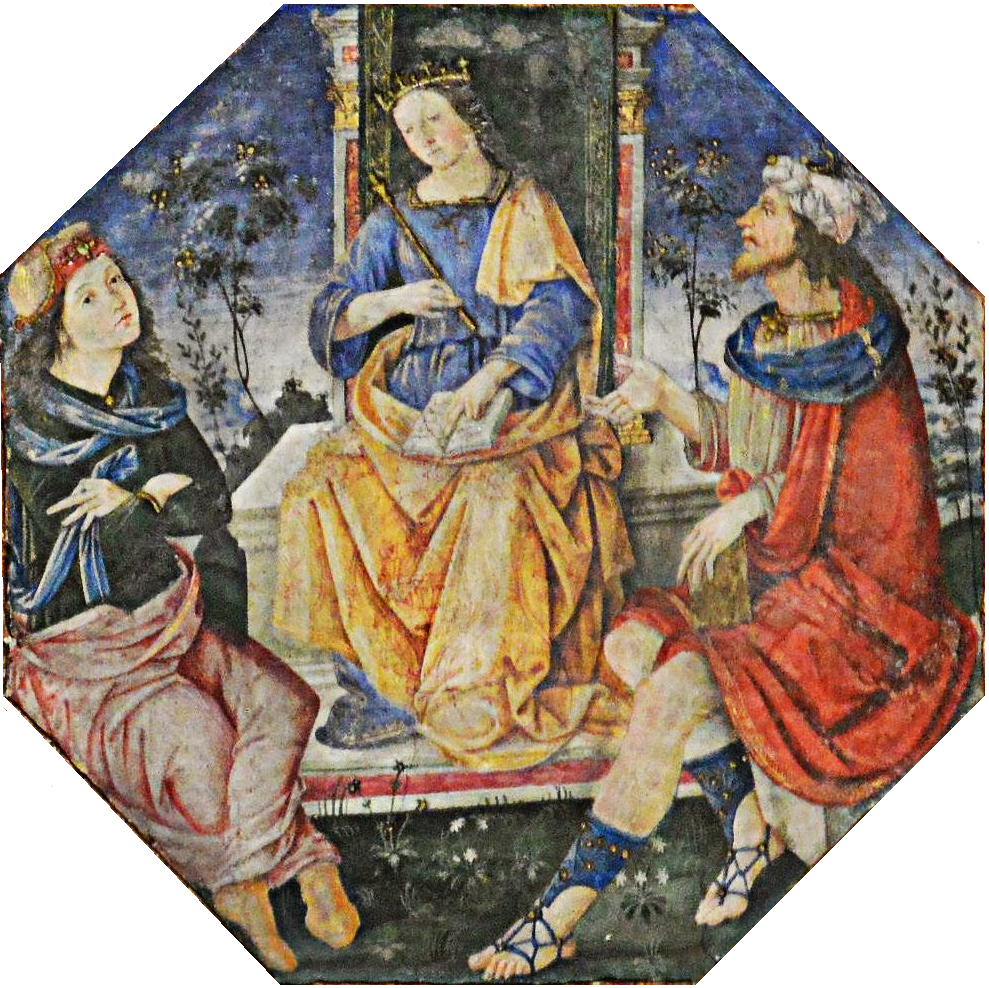 Hermes Trismegistos, Mojżesz i Izyda, fresk Pinturicchia