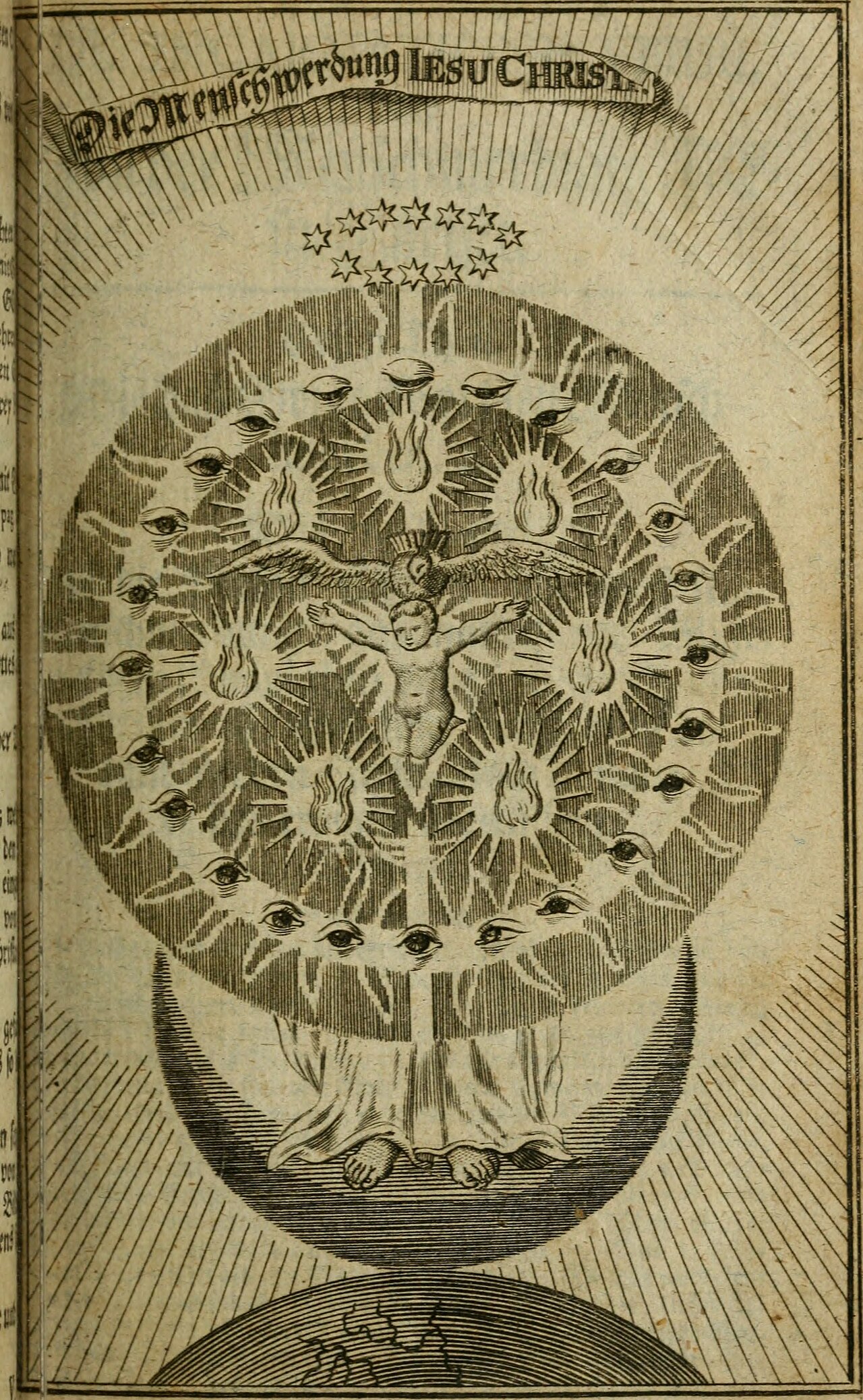 Frontyspis „Theosophia Revelata” Jakuba Böhme, 1730